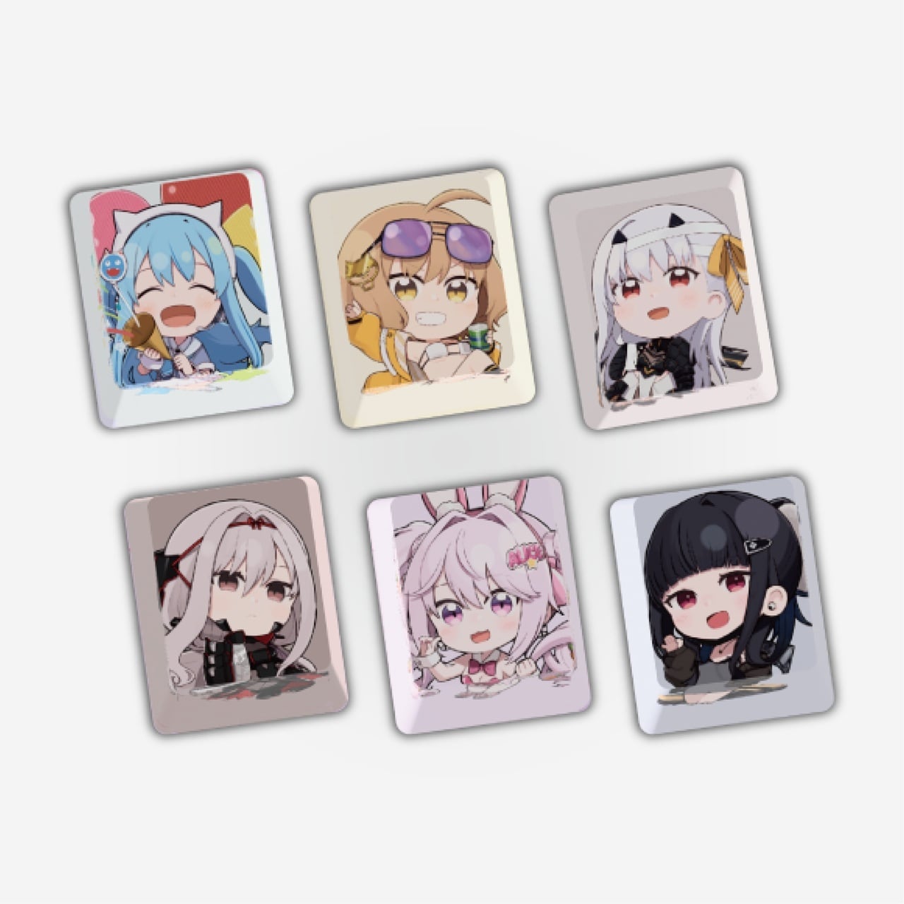 韓国輸入商品】NIKKE SDキーキャップ/キーホルダーセット(B