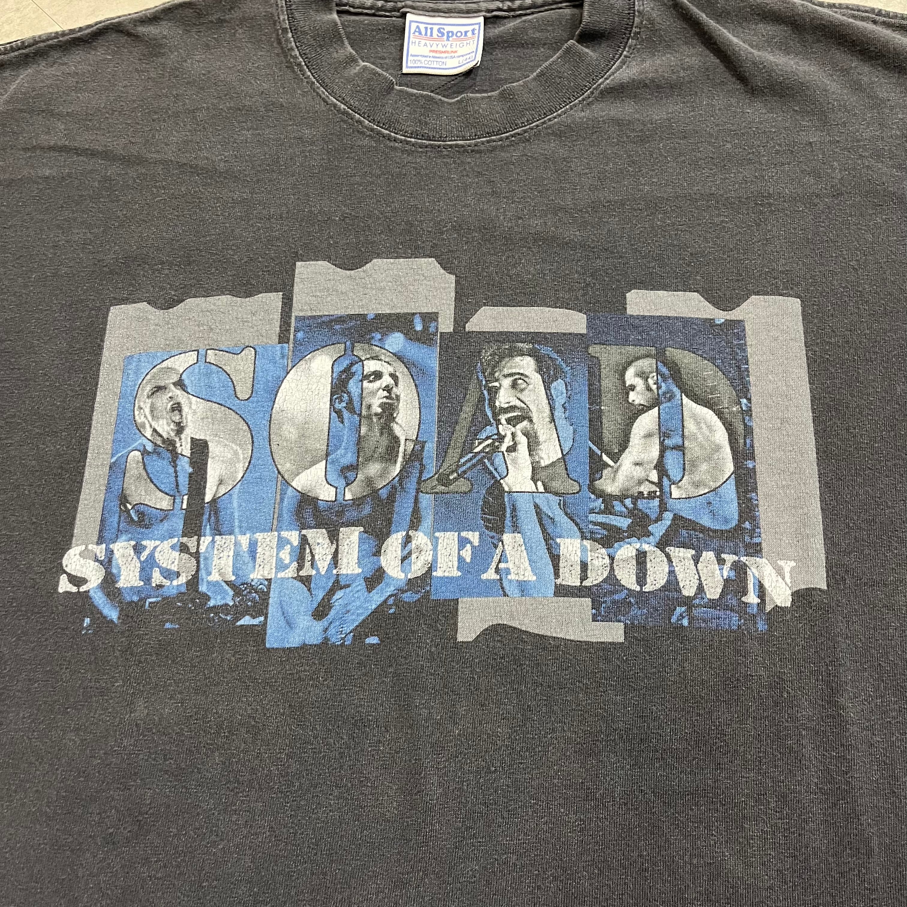 size : L 【 SOAD 】システムオブアダウン バンドTシャツ バンT 黒