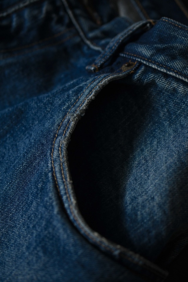 CIOTA / New Baggy 5 Pocket  Pants (M.Dark Blue Damage)