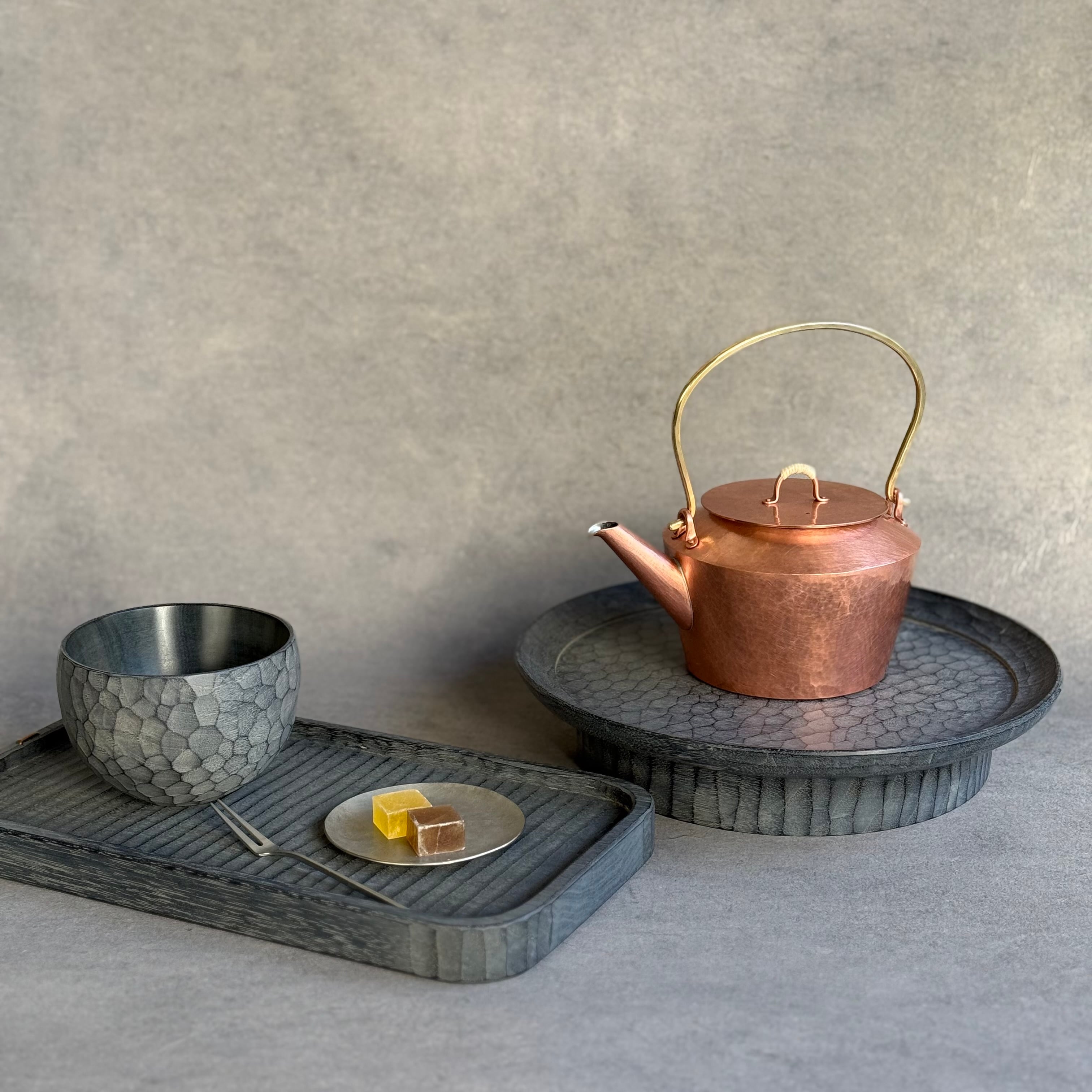 吉田欣司 茶盆 (中) | gallery 一白