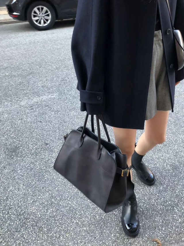 (OUNCE) cashmere half handmade coat / 2color