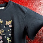 00s GILDAN ポケモン イーブイ進化図鑑Tシャツ ブラック ポケットモンスター