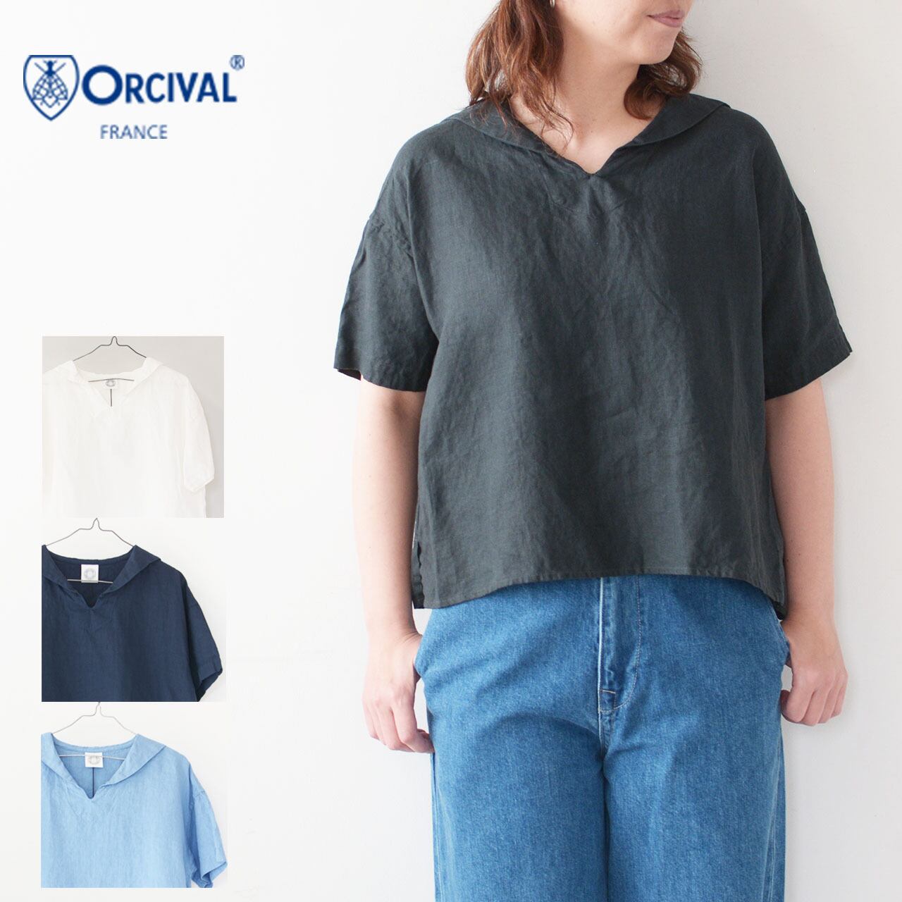 ORCIVAL[オーチバル・オーシバル] W SAILOR S/S PULLOVER [OR-B0261YLM 