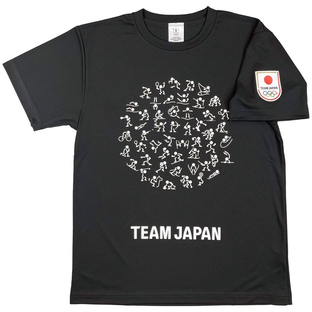 TEAM JAPAN コミュニケーションマークTシャツ BLK