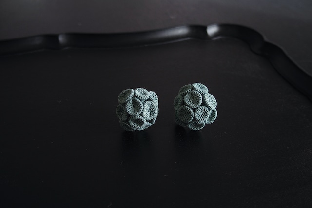 kinrui 03 / green / pierce / earring