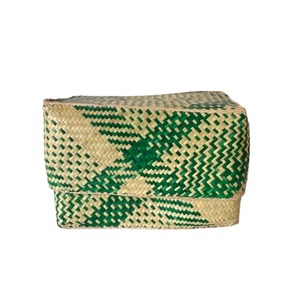 Rectangular colourful basket M w26cm×15cm×h16.5cm四角カラフル蓋付き収納かご