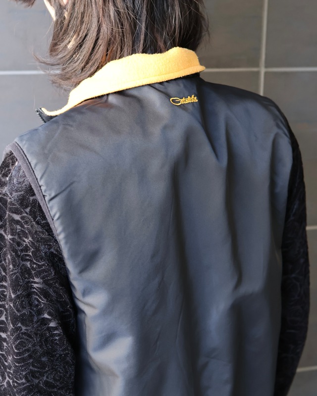 reversible zip-up fleece vest