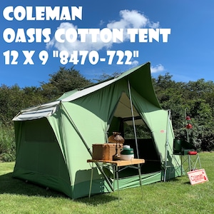 コールマン オアシス OASIS 12x9 "8470-722" COLEMAN ビンテージ コットンテント クラシック オールド 状態良好 コールマンの代表作 美品 完全オリジナル