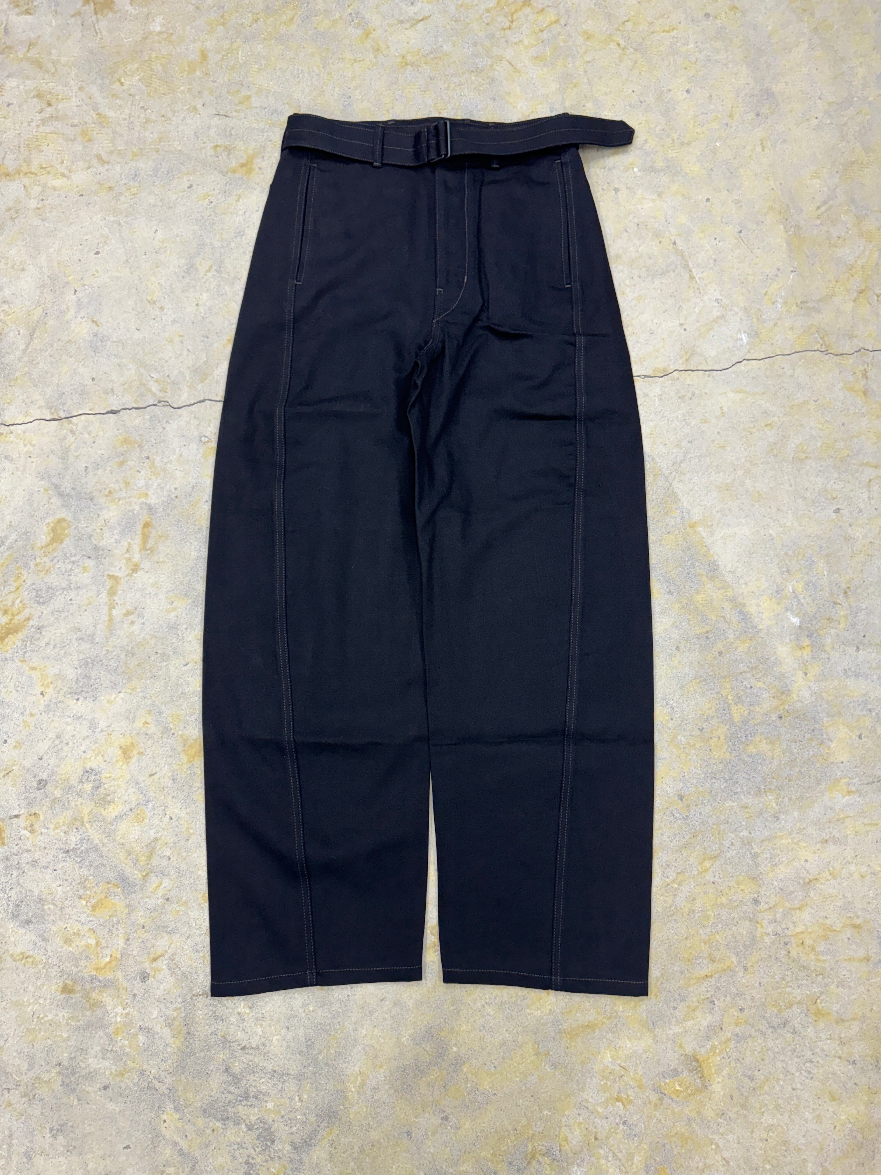 LEMAIRE | TWISTED BELTED PANTS(23AW) | BLACK | HOWDAY
