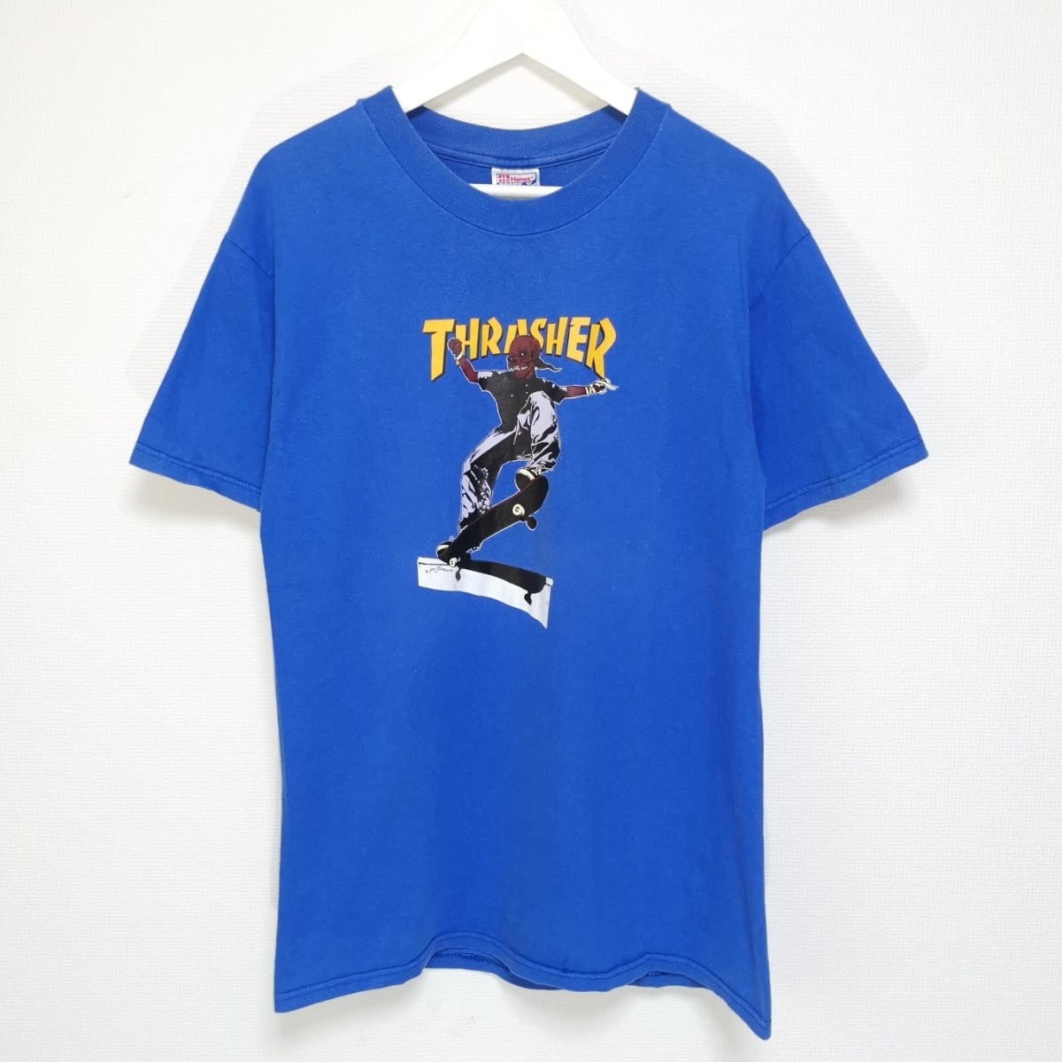 送料無料 M 90s THRASHER PUSHEAD Tシャツ HANES