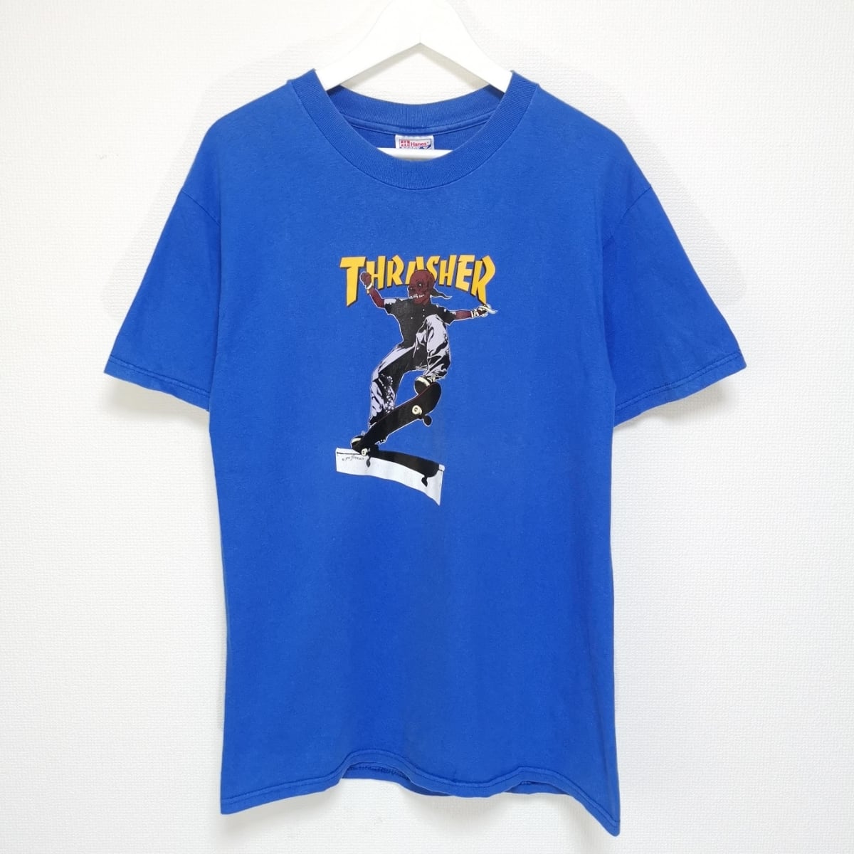 送料無料 M 90s THRASHER PUSHEAD Tシャツ HANES スラパス 