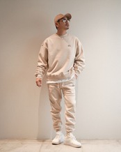 【#Re:room】WOOL BLEND HERRINGBONE SWEAT［REC873］