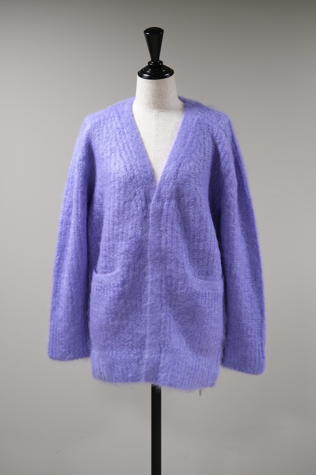 【JUN MIKAMI】mohair v/n cardigan - purple