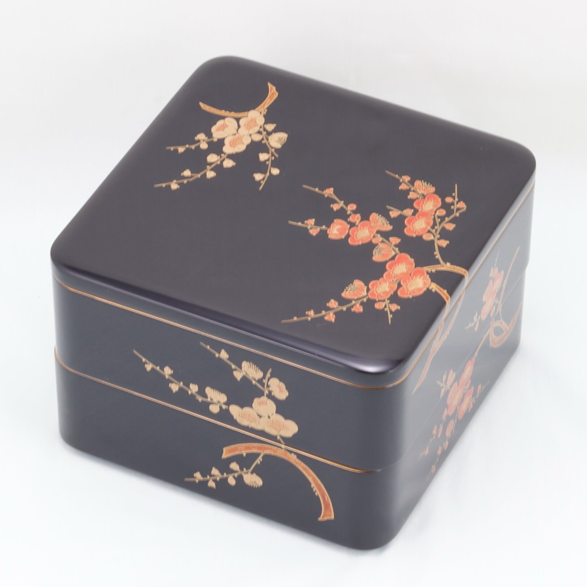 505 輪島塗 二段重／紅白梅蒔絵 | 輪島塗 加藤漆器店 公式オンライン