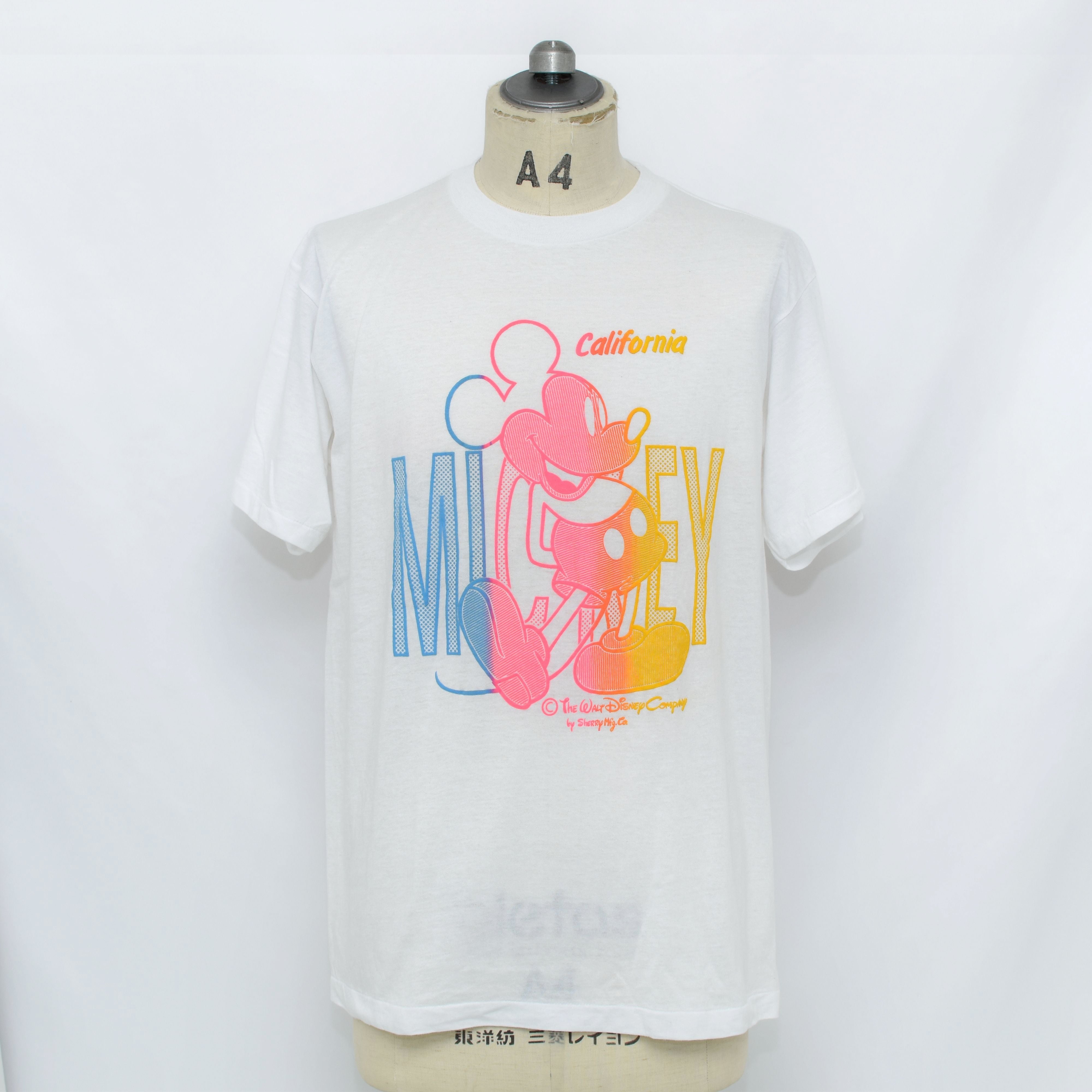 80sヴィンテージ Sherry’s ディズニーオフィシャルTシャツ ミッキー