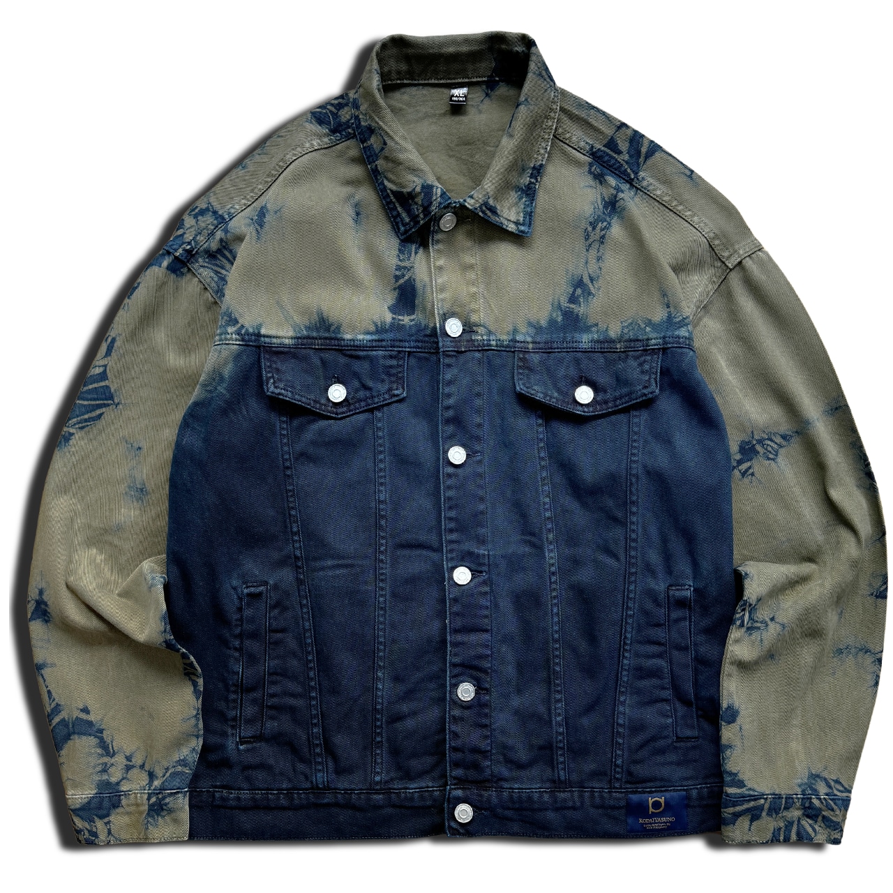 【 数量限定販売 】藍染めタイダイカラーデニムパンツ 湖のほとり