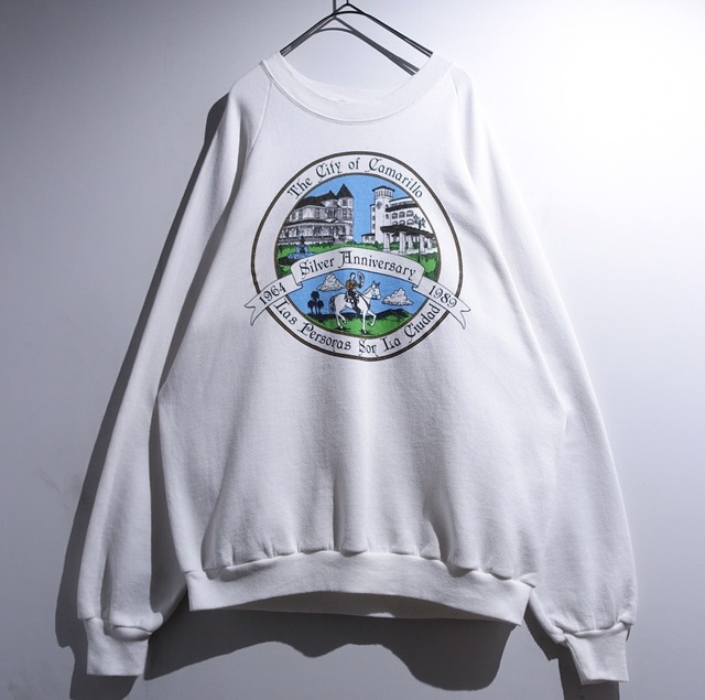 90s “JERZEES” White The City of Camarillo Silver Anniversary Sweat