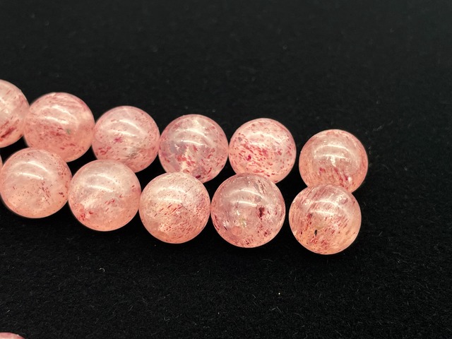 ハンドメイドビーズ素材セット（ピンクエピドート）