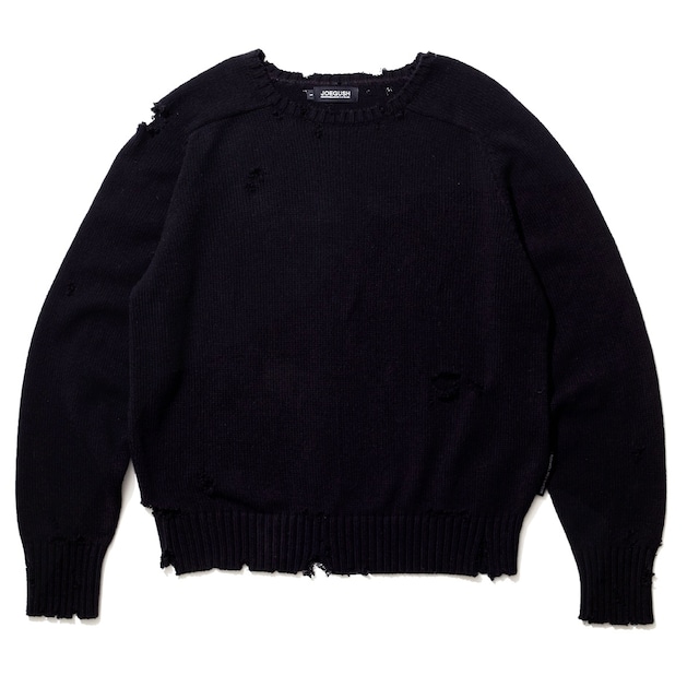 [ JOEGUSH ] Single pullover knit Lv.2 (Distressed Ver.) (Black) 正規品 韓国ブランド 韓国代行 韓国通販 韓国ファッション ニット