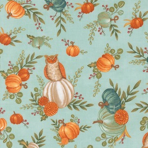 限定数３!  I Love Fall Most of All  秋の彩り/ ダークアクア  55 X45cmカット販売