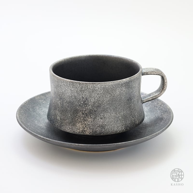 銀錆銀河-プラチナ-｜コーヒーカップ｜φ約8cm | 三川内焼｜平戸嘉祥