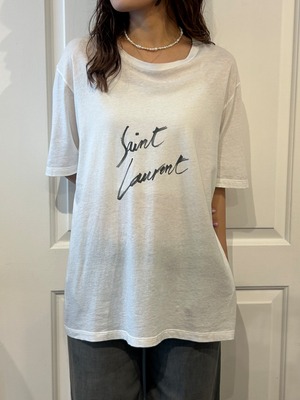 Saint Laurent Paris / vintage print T-shirt.