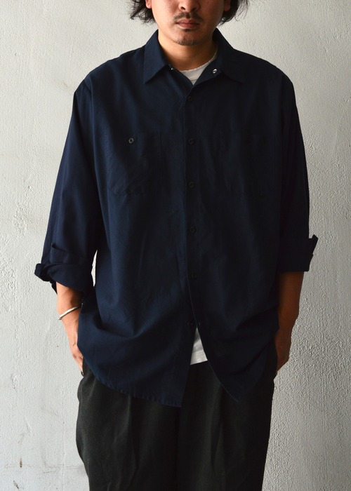 REDKAP 90's SP14 Poplin Light Work Shirt Made in Haiti Dark Navy XL-REGULAR レッドキャップ 旧タグ ポプリン ワークシャツ