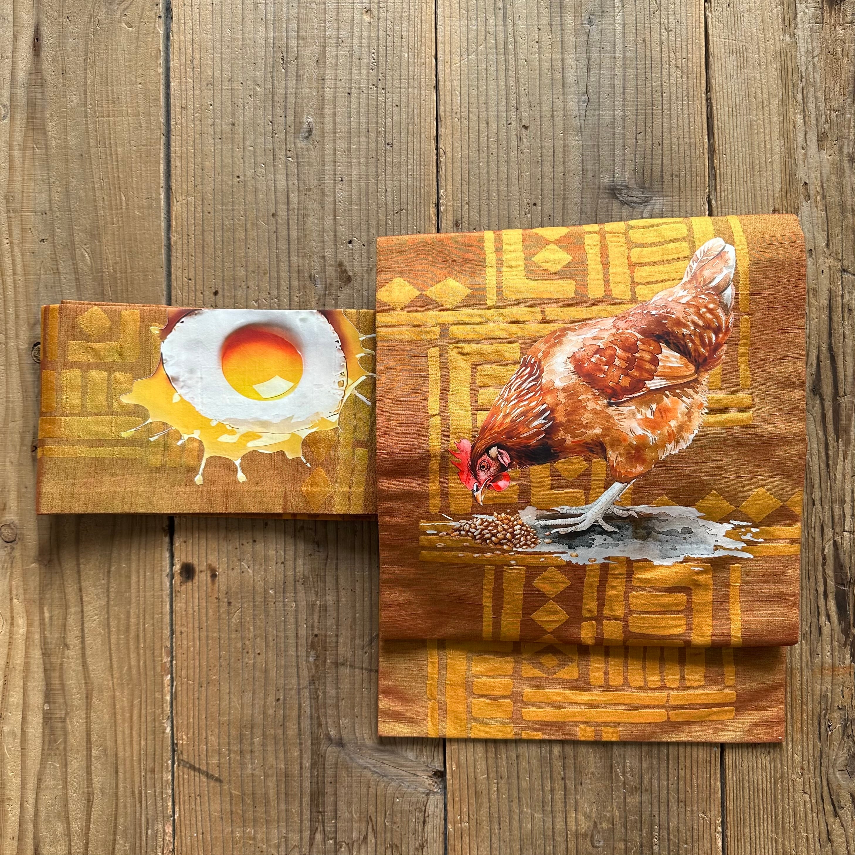 卵かけご飯食べる時専用名古屋帯