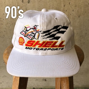 90s 帽子 野球帽 キャップ シェル SHELL モータースポーツ レーシング