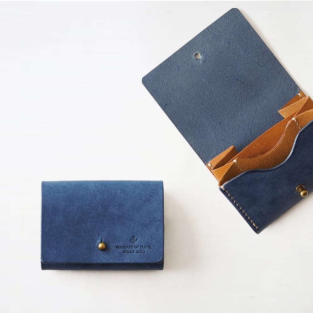 財布いらずの小銭入れ【グリーン×ブラウン】