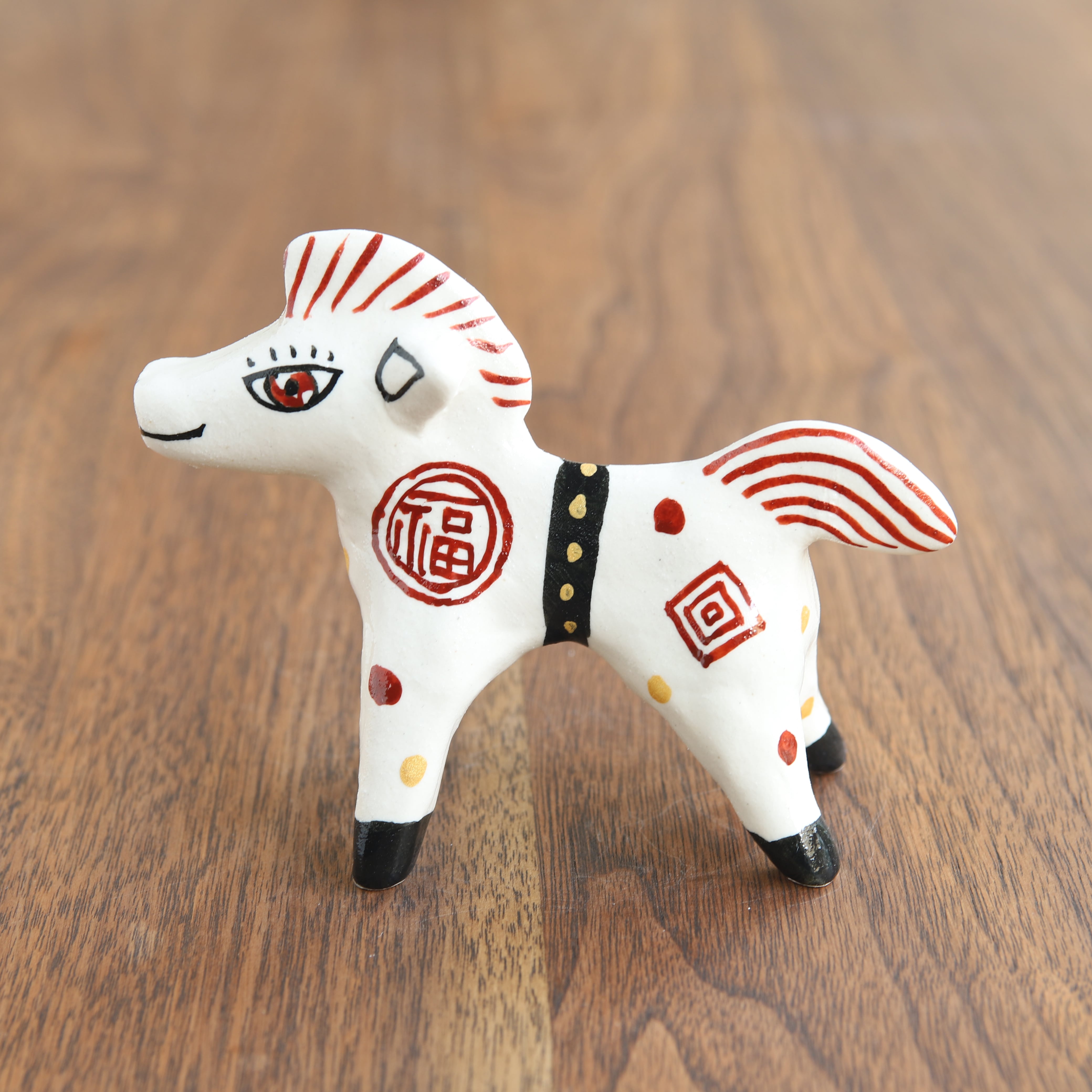 山口祥治 干支フィギュア 午(ウマ)「ウマジャロウ UJ-24」 工房:喜鶴製陶(有田焼)