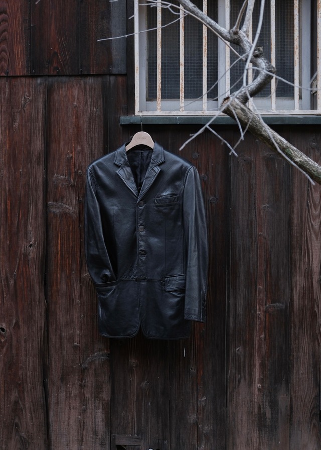 90's Jean Paul GAURTIER HOMME sheepskin 4B tailored jacket