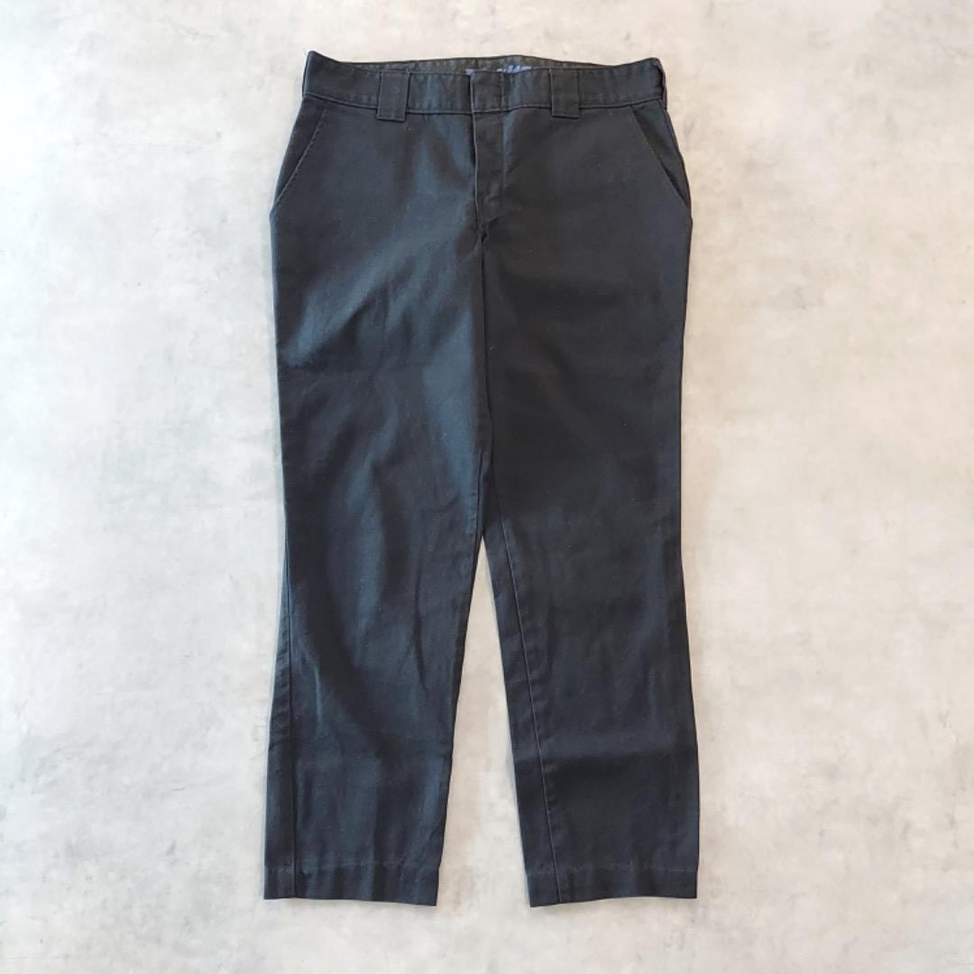 Dickies ディッキーズ W32 ワークパンツ チノ 古着 黒 15413