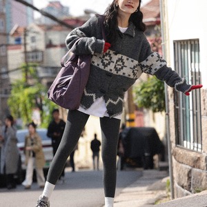 button-up knit coat　J00164