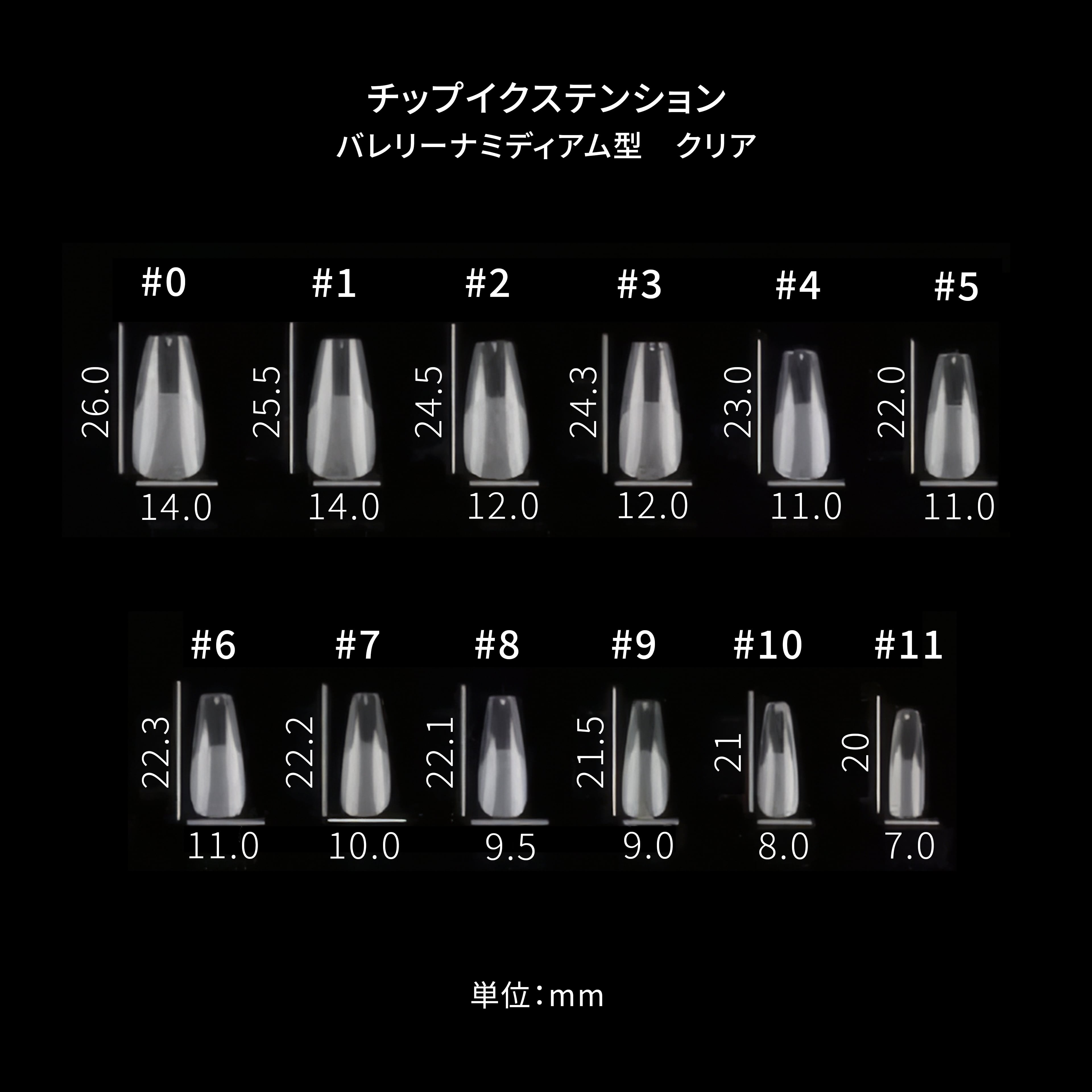 Ann Professional チップイクステンション スーパーロング ポイント