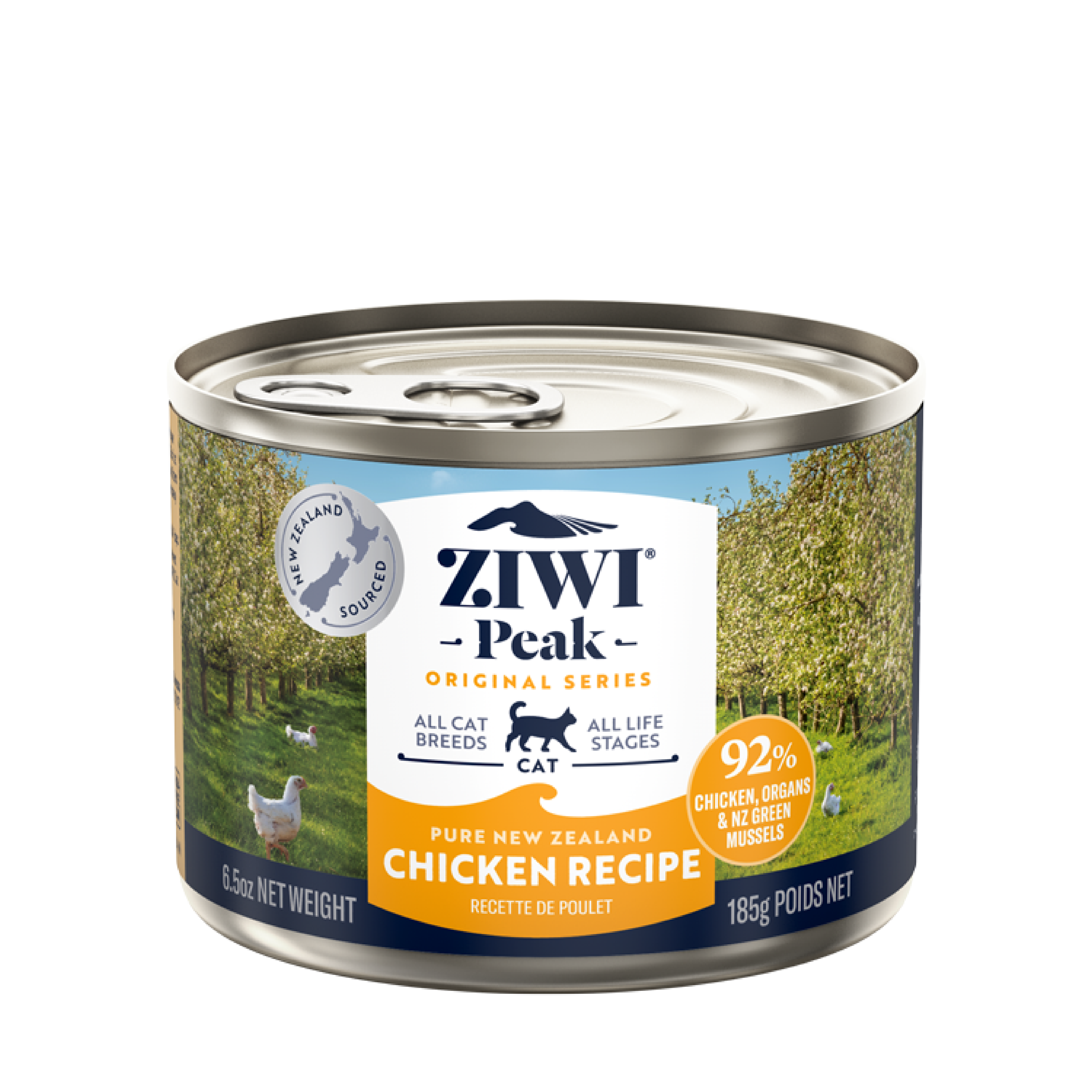 ZIWI Peak (ジウィ ピーク) キャット缶 チキン 185g|全猫種・全年齢対応 【正規品】