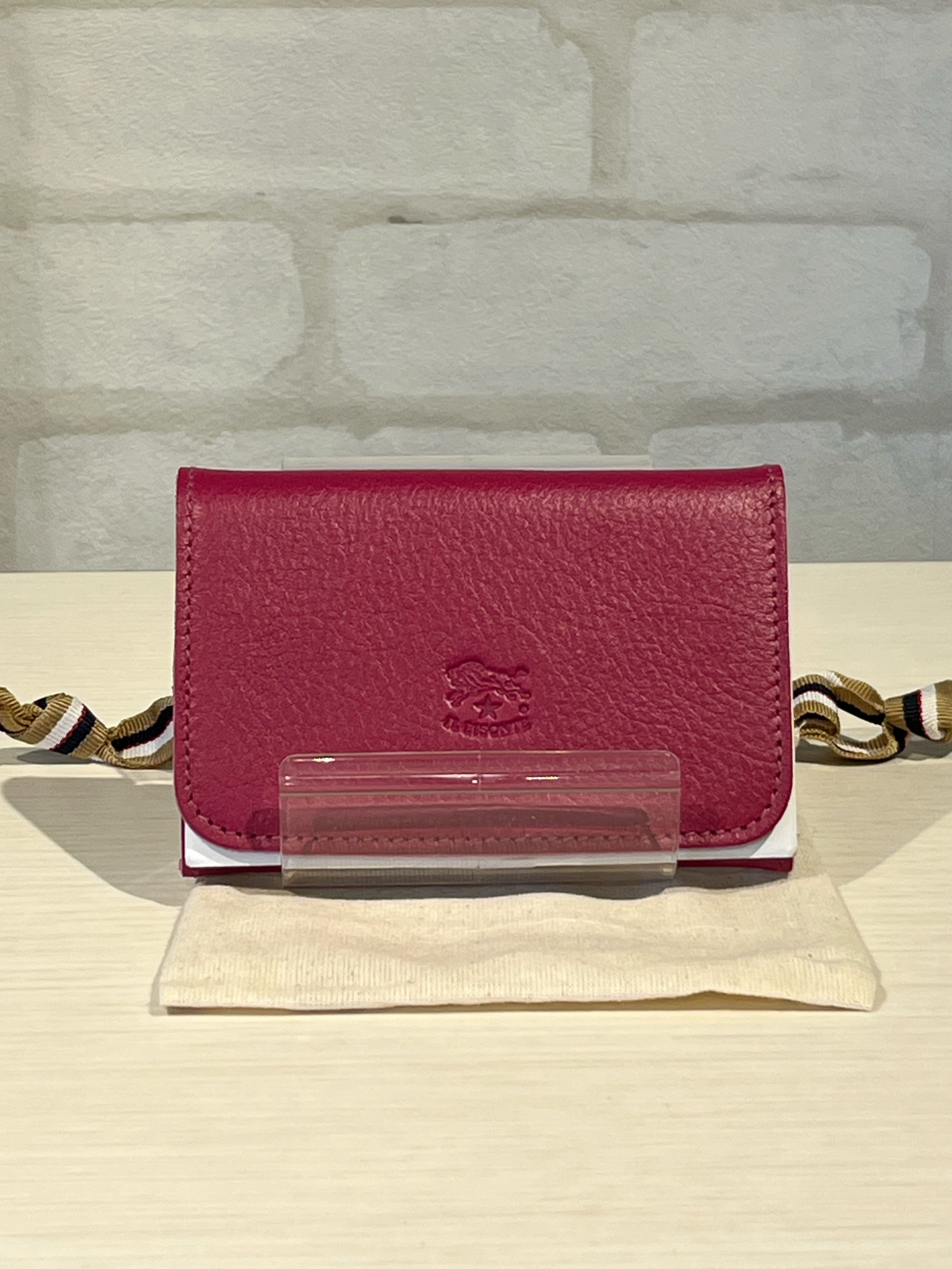 【限定カラー】IL BISONTE/54_1_54252309460/カードケース(メルロー)