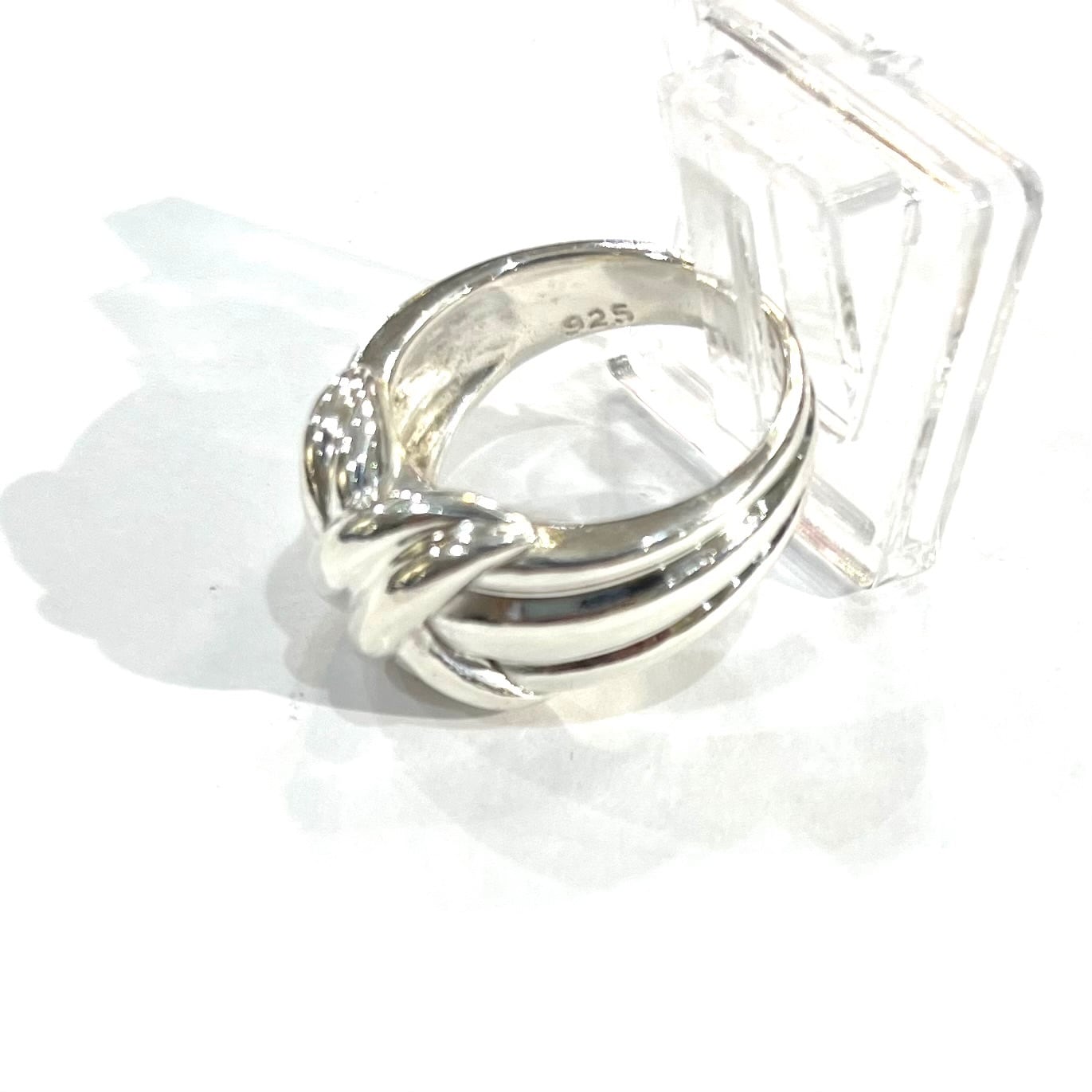 希少【TIFFANY&CO.】【15号】2620 ワイドシグネチャー ワイドリング