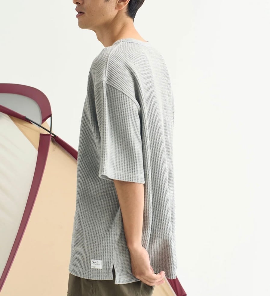 NANGA ECO HYBRID WAFFLE LOOSE FIT TEE 半袖ワッフルT | full NANGA ECO HYBRID WAFFLE LOOSE FIT TEE 半袖ワッフルT | full