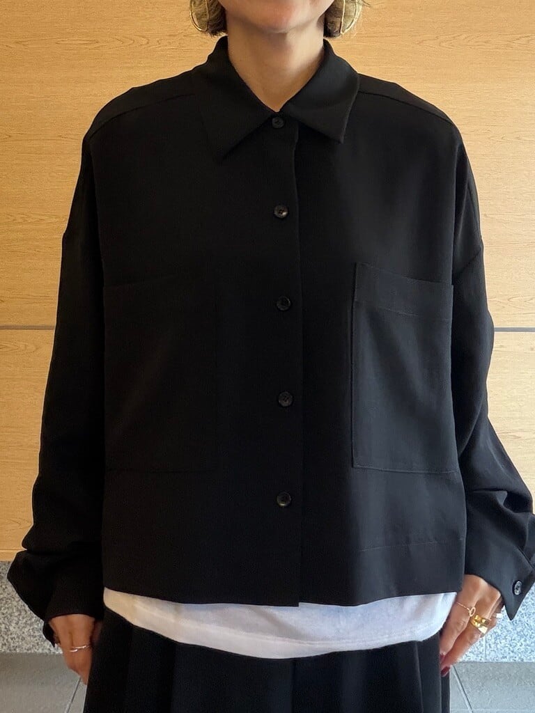 ウォッシャブル リラックスショートシャツジャケット