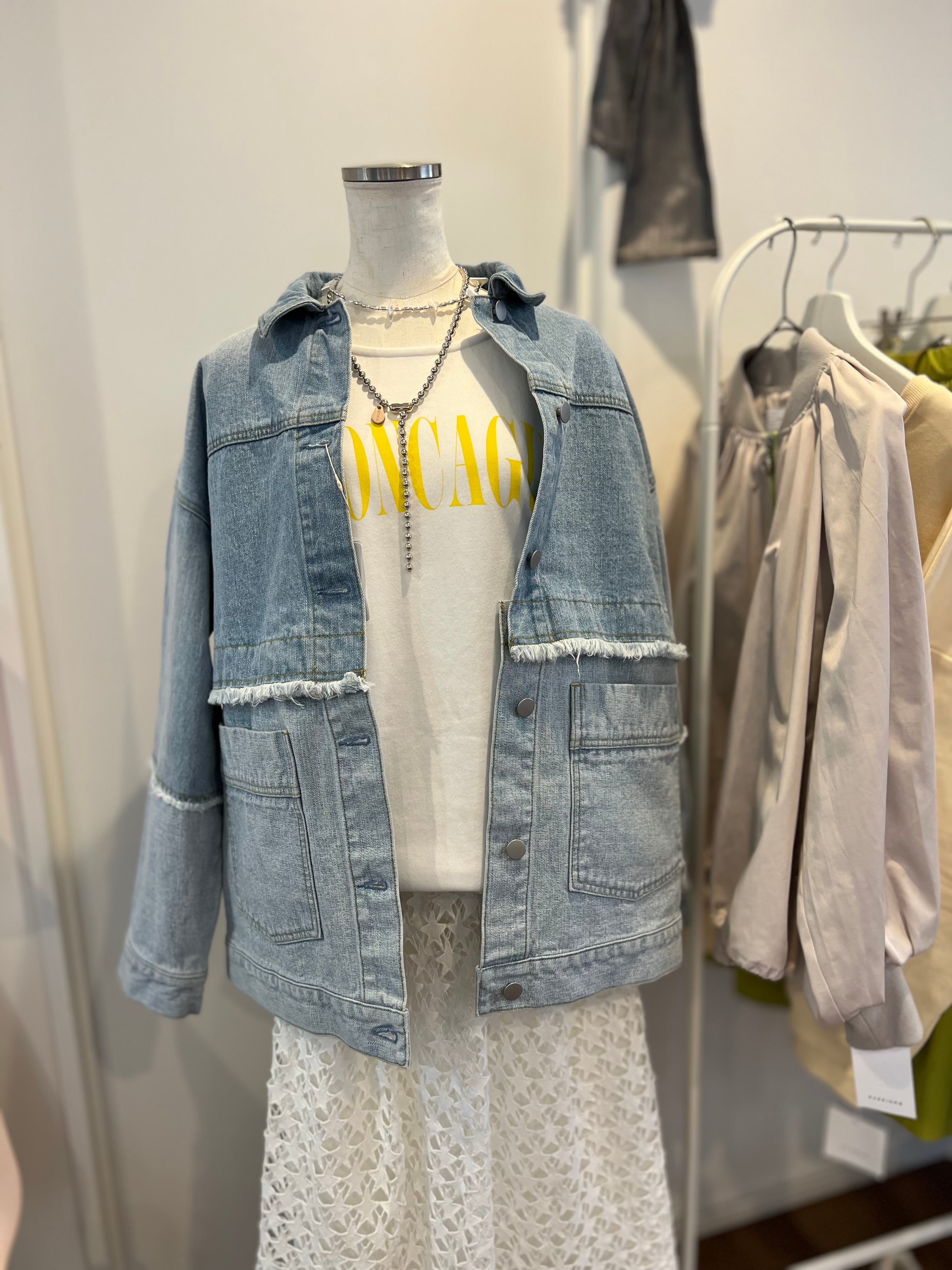 【MYLANKA】2way denim jacket