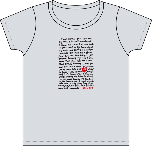 ond° original t-shirt / moonlight serenade / for women / heather gray