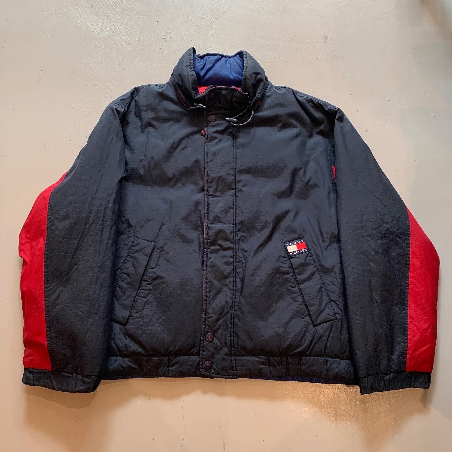 90s TOMMY HILFIGER reversible down jacket【高円寺店】 | What'z up