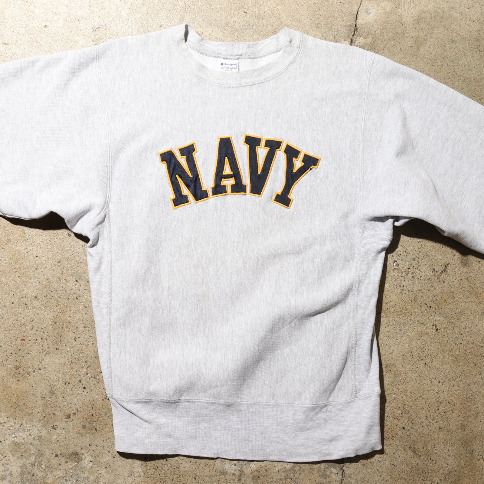 希少 L 90s U.S.NAVY 海軍 リバースウィーブ チャンピオン グレー USA  