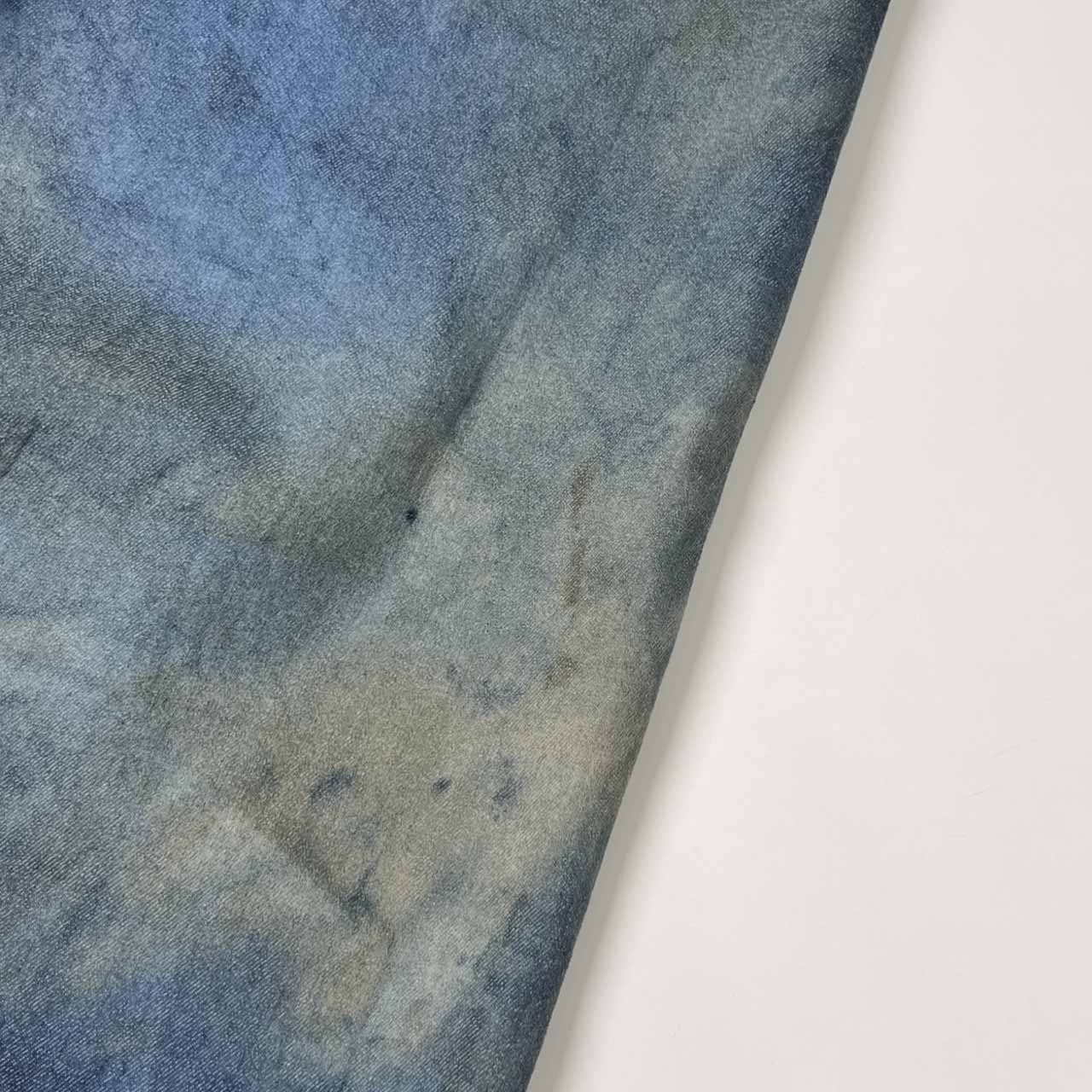 イタリア製 MISS MISS ミスミス タイダイ柄風 フレアパンツ ブーツカットパンンツ S/インディゴ系 レディース