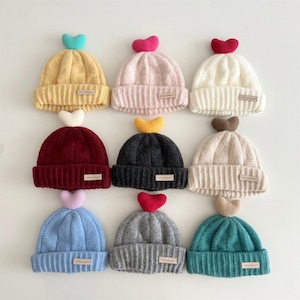 【HAT】暖かいハート帽子