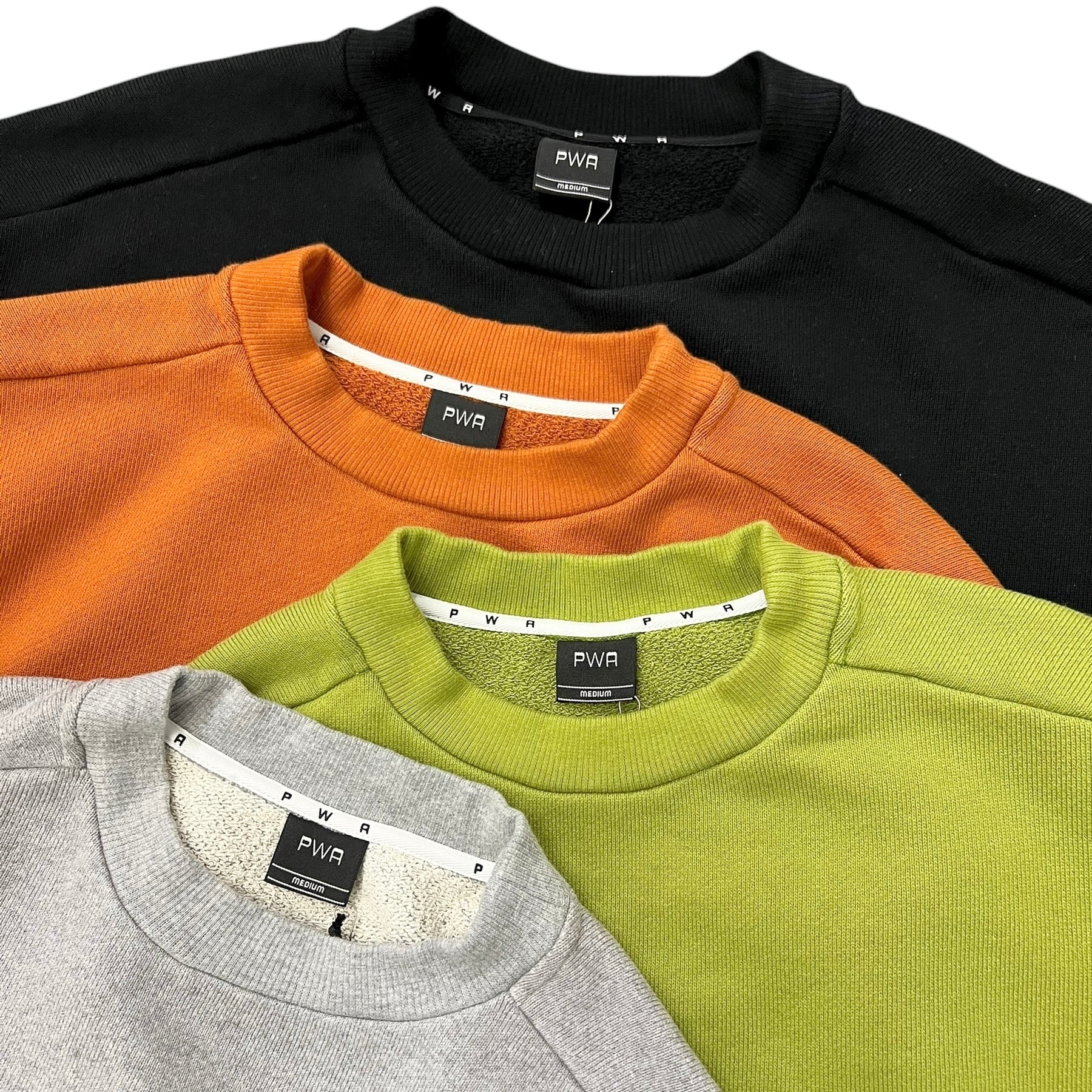 PWA / CURLY SWEAT CREW BLACK | THE NEWAGE CLUB