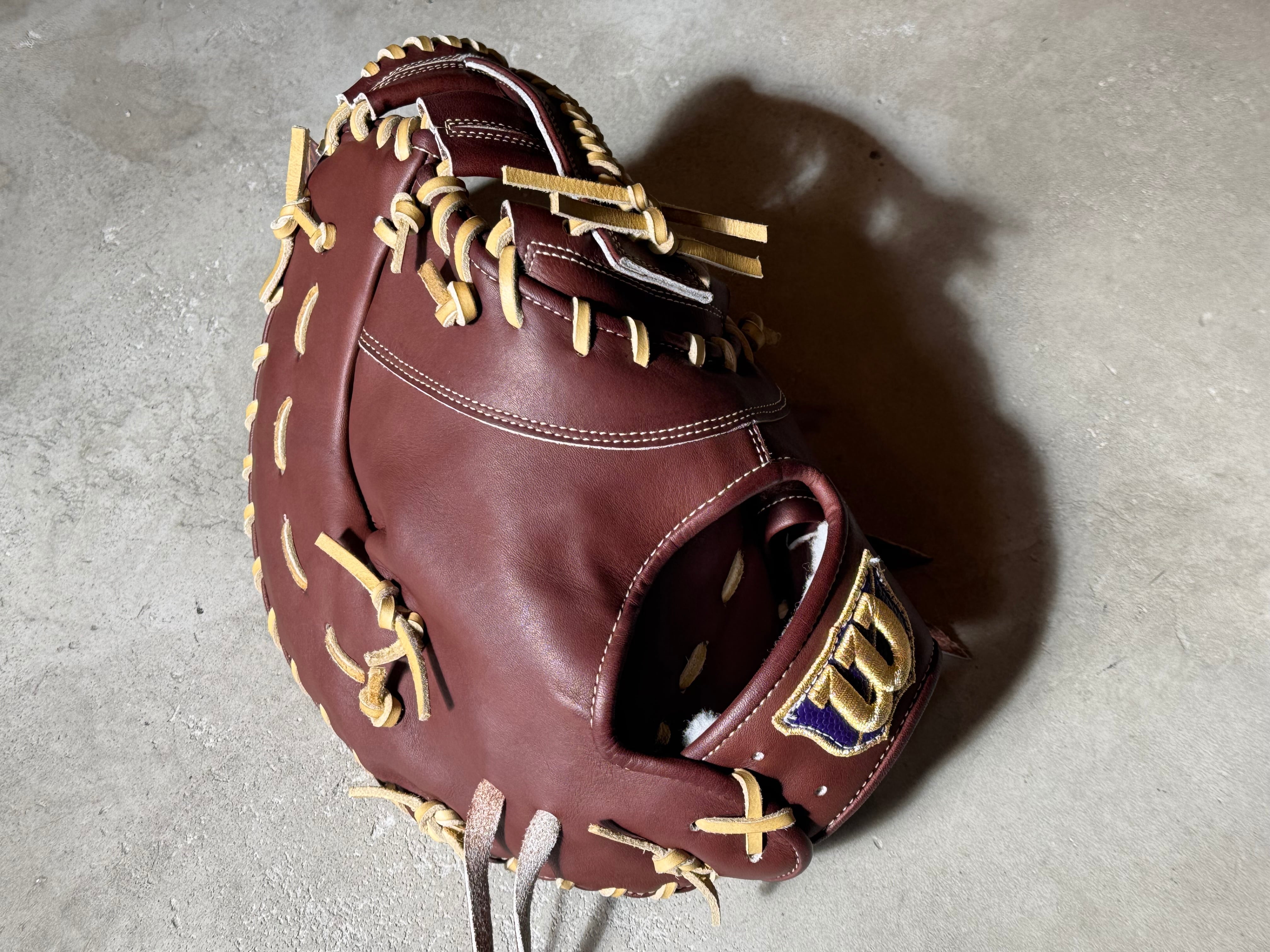 型付け済+ラベル交換済【Wilson】硬式用ファーストミット ［Wilson中村