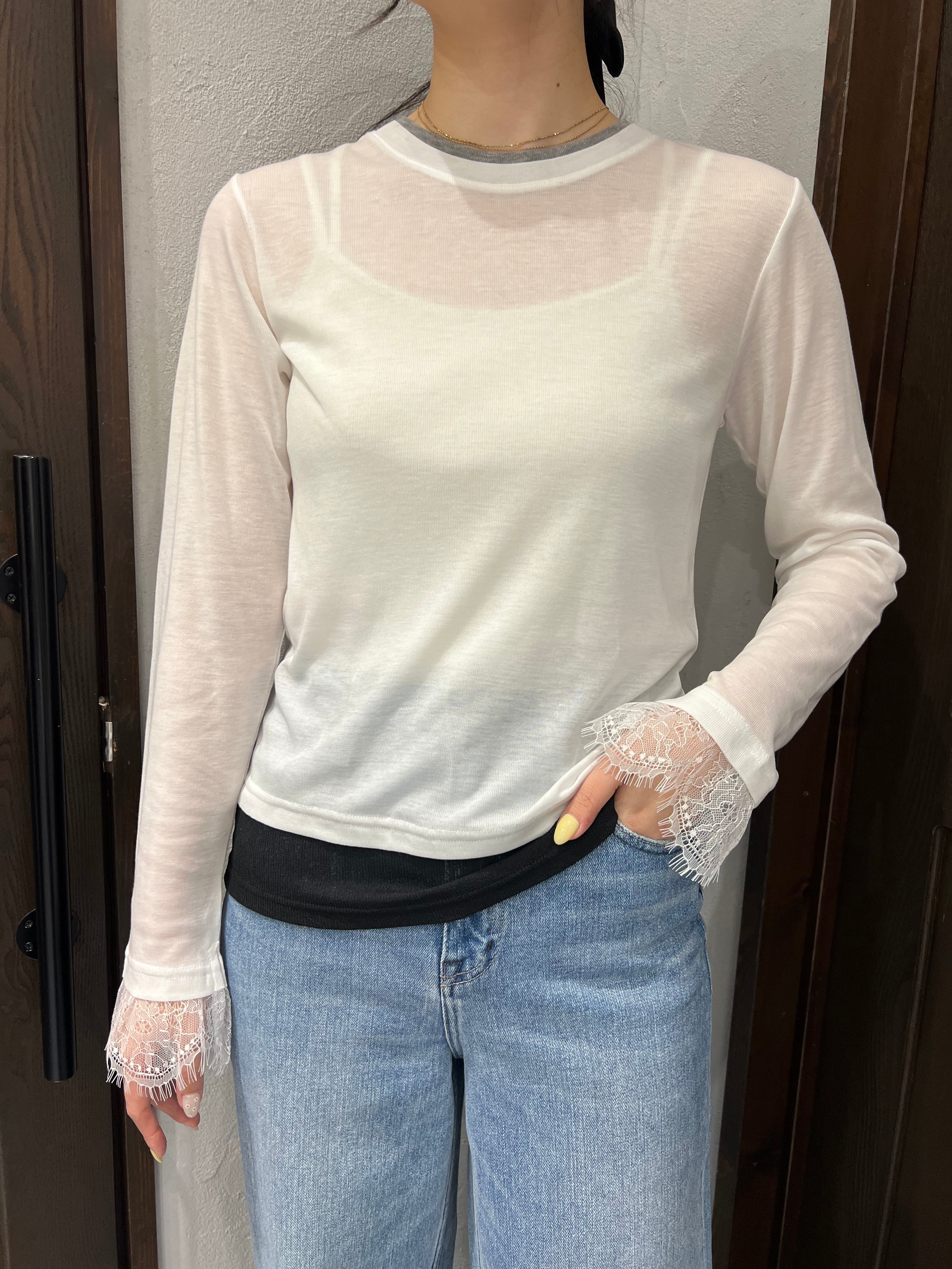 【新品】Eimee Law サイドライン レース ブルゾン ネイビー 甘辛MIX エイミーロウ/Eimee Law | 20ｰtwentyｰ