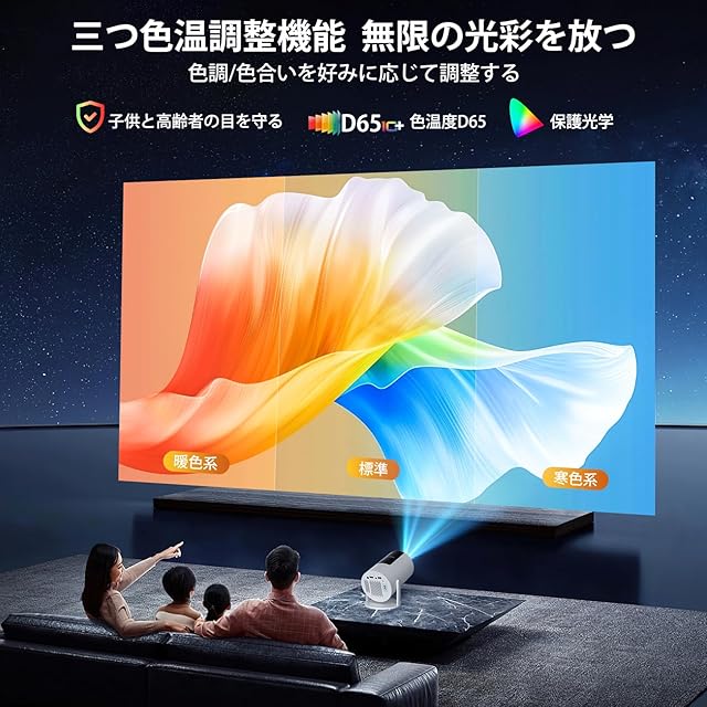 プロジェクター 家庭用【令和7年4月新登場！明るさプラス20000LM＆電動